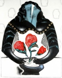 Mise en eau des 3 roses. 92x73 - visite d'atelier Dénuement. 2026