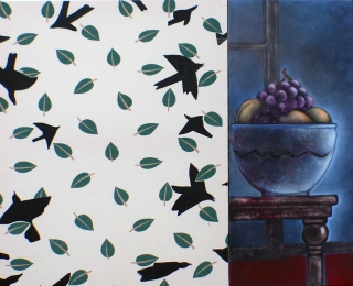 Automne. diptyque 92 x 114. - visite d'atelier.  Envol 2026